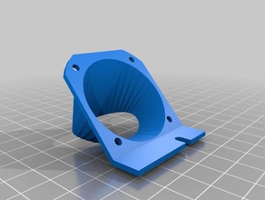 simple i3v cooling duct 3d printer parts 3d print model - Mito3D