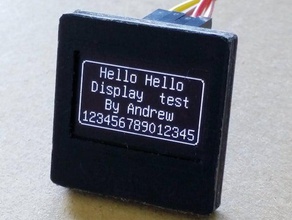 bezel i2c oled display electronics arduino tinyoled 3d print model - Mito3D
