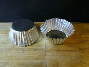 het bakken van cup schimmels keuken dineren folie 3d print model - Mito3D