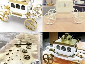 aabattery wagon mechanical toys 3d print model - Mito3D