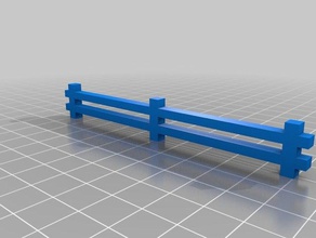 wargaming split rail fence buildings structures miniature 28mm war gaming 3d print model - Mito3D