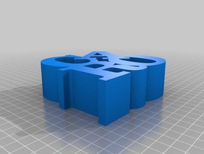 nombre de 4 letras esculturas personalizado 3d print model - Mito3D