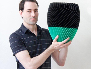paramétrique twist vase tutoriel vidéo décor 3d print model - Mito3D