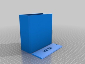 minha personalizado em volta tampa de caixa da sony contentores 3d print model - Mito3D