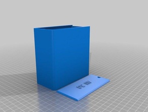 minha personalizado em volta da caixa de tampa am 3d contentores 3d print model - Mito3D
