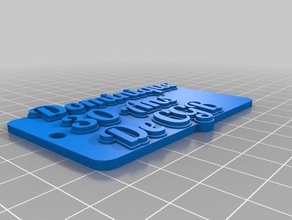 dominique organização personalizado 3d print model - Mito3D