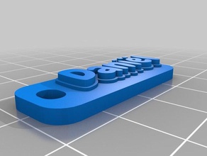 il mio personalizzato multiline tag portachiavi daniel organizzazione 3d print model - Mito3D