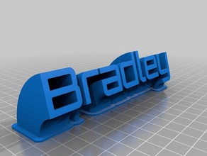 targhetta-bradley office personalizzato 3d print model - Mito3D
