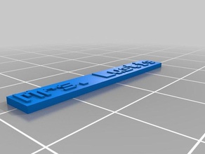 mrs lustig name tag 3d printing customized 3d print model - Mito3D