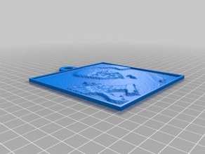 leonary costa lithopane 2d a arte personalizado 3d print model - Mito3D