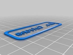 l'équipe 3 mme cutrona porte-nom des signes les logos personnalisé 3d print model - Mito3D