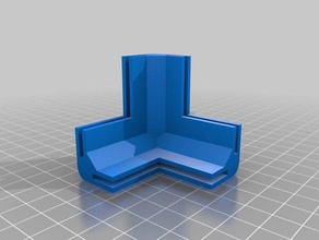 il mio personalizzato parametrico mini modulare framing system e l'angolo di blocco ferroviario 25 parti 3d print model - Mito3D