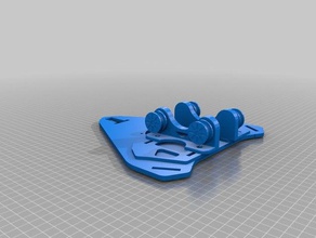 udelta support phil holder 3d printing filament filamentchallenge guide spool microdelta 3d print model - Mito3D