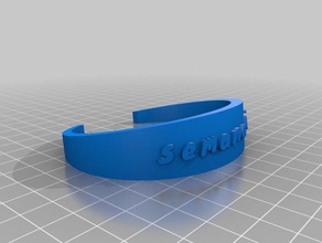 semana de la pulsera 2 las pulseras personalizado 3d print model - Mito3D