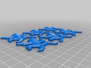 mi personalizados volumen de impresión la herramienta escher lagarto esculturas 3d print model - Mito3D