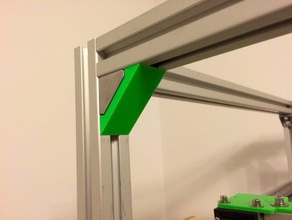 cover cap mounting corner bracket 30x30 extrusion 3d printer parts 3d print model - Mito3D