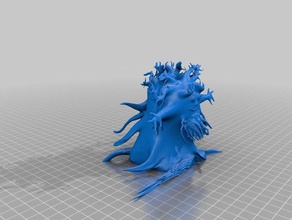 viejo árbol criaturas halloween 3d print model - Mito3D