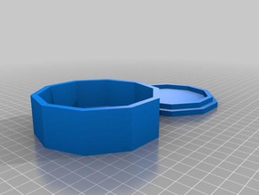 10-sided container w- lid containers customized 3d print model - Mito3D