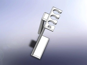 de apagar a seco holster clip acessórios 3d print model - Mito3D