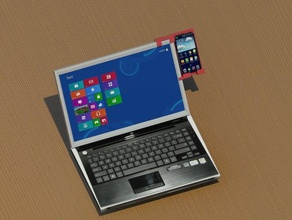 laptop smartphone titular móveis android o iphone 4 5 telefone celular stand 3d print model - Mito3D