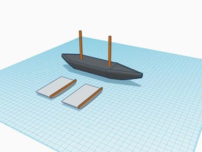 barco de velas los juguetes juegos velero 3d print model - Mito3D