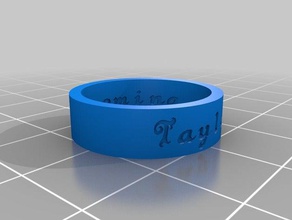 taylo 85 los anillos personalizado 3d print model - Mito3D