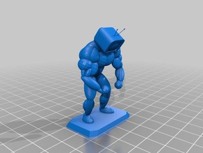 jimmy jet powerlifter games bodybuilder comics muscles tv weightlifter 3d print model - Mito3D