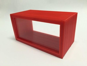 semplice scatola di acrilico foglio bottomtop contenitori 3d print model - Mito3D