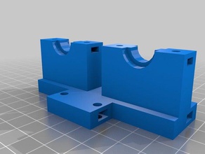 prusa i3 retrabalho dupla bowden monte e3d-v6 j-cabeça a impressora partes 3d print model - Mito3D