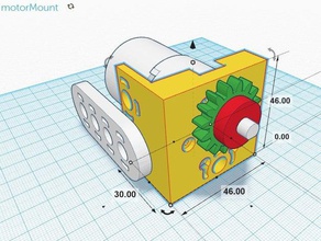 thinkfun increíble motor de engranajes hub conjunto la construcción los juguetes kolamachina motormount thinkfunchallenge 3d print model - Mito3D