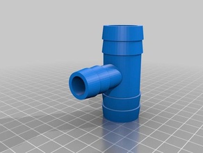 hortum barb tee özelleştirilebilir ev özelleştirici 3d print model - Mito3D