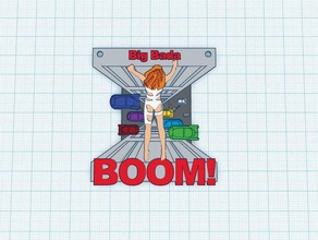 big bada boom fifth element keychains 3d keychain 5th leeloo dallas movie prop fith 3d print model - Mito3D