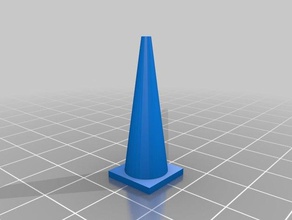 my customized traffic cone props 3d print model - Mito3D