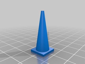 my customized traffic cone best props 3d print model - Mito3D
