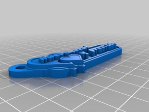 nuevo azul prestado sleutelhangers maat 3d print model - Mito3D