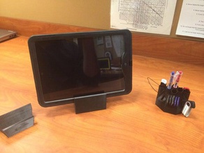 desktop organizeripad stand iphone fit lifeproof covers gadgets desk organizer case 3d print model - Mito3D