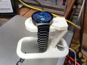 huawei watch support de charge la mode openscad smartwatch stand 3d print model - Mito3D