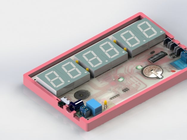 copre circuito sveglia elettronica 3D print model - Mito3D