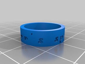 ambre anello anelli personalizzato 3d print model - Mito3D