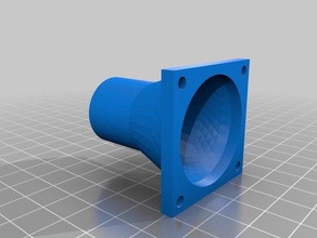 40mm fan duct koppeling 25mm buis elektronica 3d print model - Mito3D