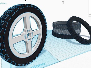 thinkfun şaşırtıcı offroad lastikleri inşaat oyuncaklar kolamachina büyük masaj yoldan off-road thinkfunchallenge tekerlekler 3d print model - Mito3D
