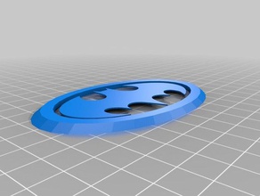 logotipo do batman preto anel externo 2 impressora a cores 3d impressão 3d print model - Mito3D