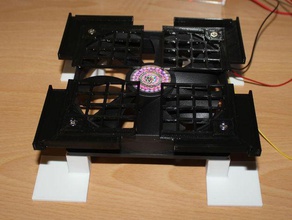 turnigy fabrikator mini cooling fan stand 3d printer accessories 3d print model - Mito3D
