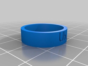 regno unito anello anelli personalizzato 3d print model - Mito3D
