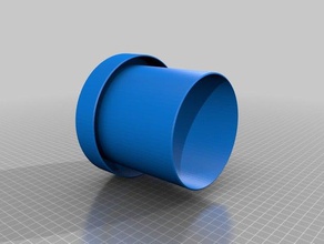skimmer head 110mm pvc pipe hobby floating pond 3d print model - Mito3D