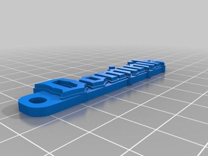 keychain dominik organization customized 3d print model - Mito3D