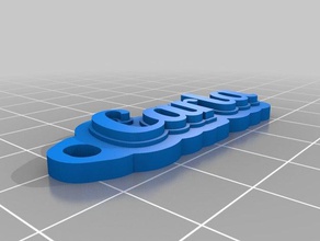 chaveiro gabriel organizzazione personalizzato 3d print model - Mito3D