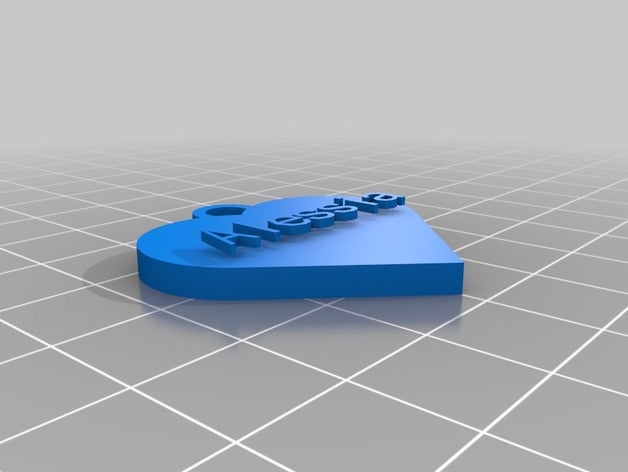ciondolo alessia art customized 3D print model - Mito3D