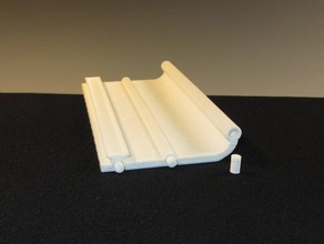 whiteboard tray modular parametric office customizer white board 3d print model - Mito3D