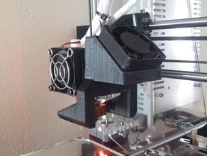 ventilador capa v2 camada adesiva fã de prusa i3 folgertech 3d a impressora acessórios 3d print model - Mito3D